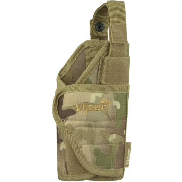 Viper Adjustable Modular Molle Pistol Holster Military Weapon Pocket V-Cam Camo