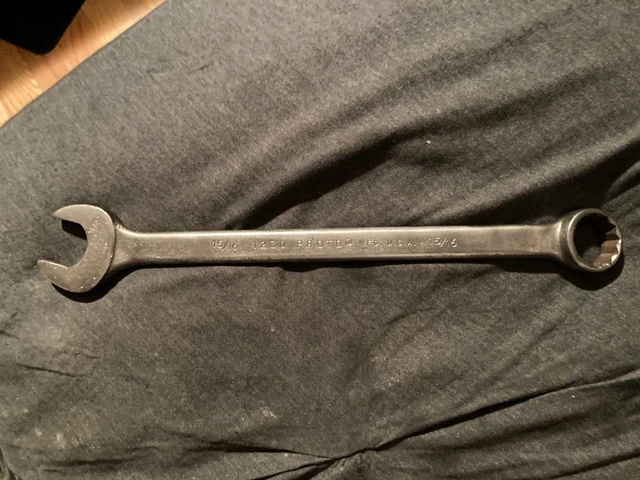 PROTO [1230] 15/16" Combination 12" Wrench 12pt made-in-USA ** MFD