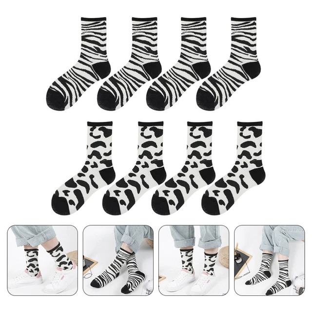 Calze modello latte cavalli decorazione pavimento dolce ragazza bianco cotone