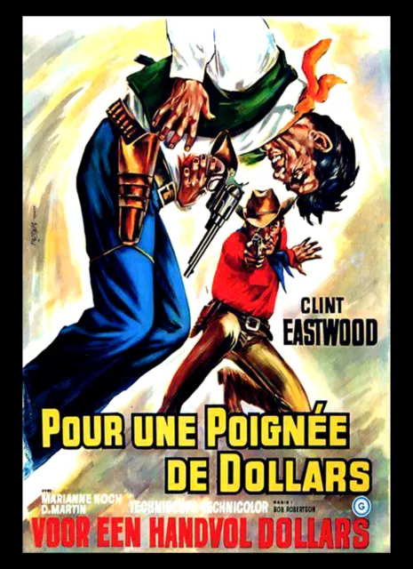 A3 - Clint Eastwood Fistfull of Dollars Movie Cinema wall Home Posters Art #10
