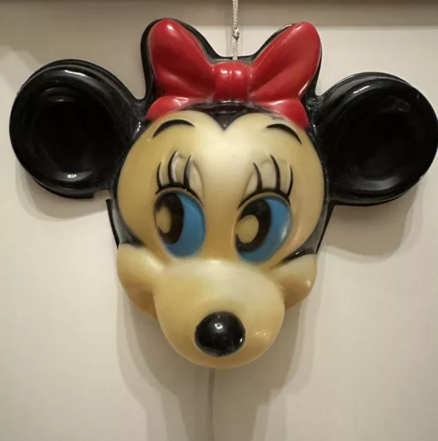 VINTAGE! Lampada da parete mouse Minnie * anni '50/60 * rarità * pezzo da collezione