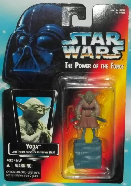 Star Wars Potf Red Orange Card Dagobah Swamp Jedi Master Yoda Figure