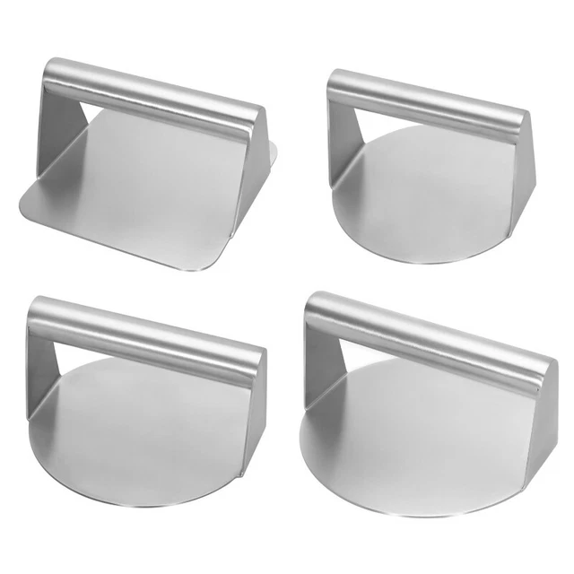 Macchina per torte Burger Press portatile Smasher hamburger quadrato/rotondo in acciaio inox
