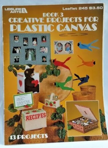 1983 LA Creative Projects para lona de plástico #3 245 libro de patrones 13 diseños 7146