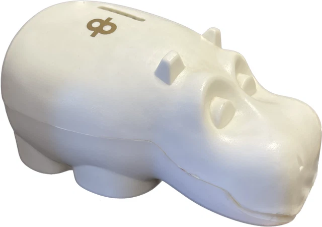 Henri Hippo Money Bank Osuuspankki Finland White BIG