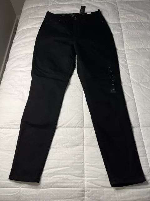 NWT BANANA REPUBLIC Women’s Curvy Skinny High Rise Jeans Size 30/10 Black 🆕