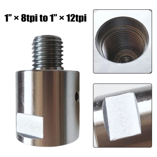 Adattatore Chuck adattatore mandrino per tornio legno Chuck 1\'\'×12tpi a 1\'\'×8tpi