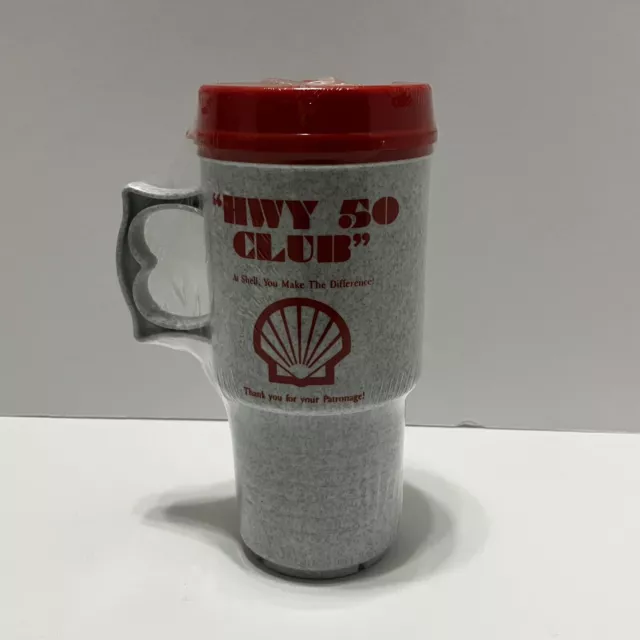 Highway 50 Club Lake Tahoe Area Travel Mug Plastic Thermal Coffee Cup