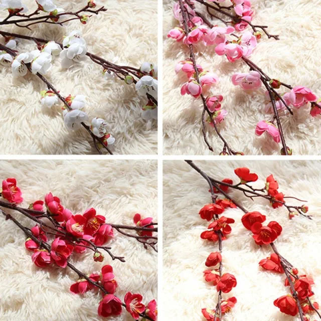 Ramo artificiale fiore di prugna albero di seta matrimonio decorazione ciliegio