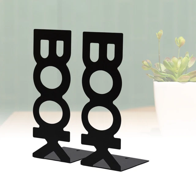 4 sujetalibros creativos papelería decorativa antiestantes de metal antiestantes para estudiantes