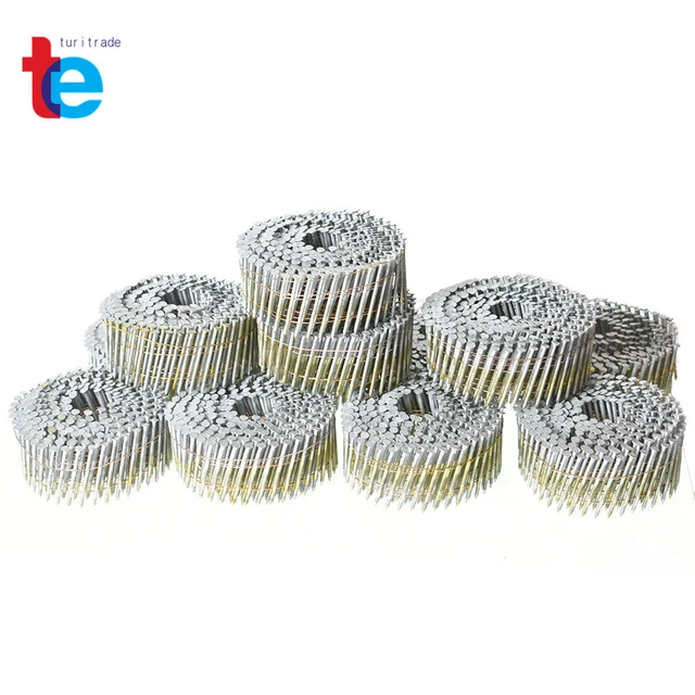 15 Deg 2-1/4" x 0.092" Collated Wire Coil Full Round Head Siding Nails 3600 Pack