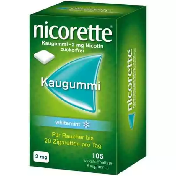 nicorette Kaugummi 2mg whitemint 105 St Kaugummi