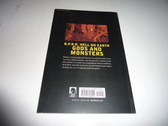 BPRD HELL ON EARTH: Vol. 2 Gods and Monsters TPB Dark Horse 2012 Mignola NM 1st 3