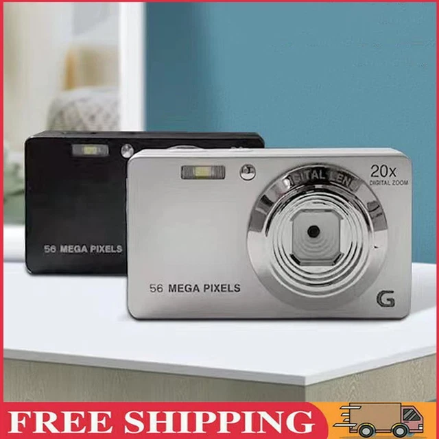 Vlogging Camera 4K 56MP HD Digital Video Camera 2.7 Inch LCD Anti-Shake 20x Zoom