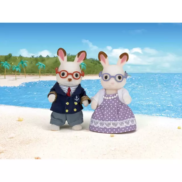 Sylvanian Families Chocolate Rabbit Grandparents Figures and Accessories EPOCH 3