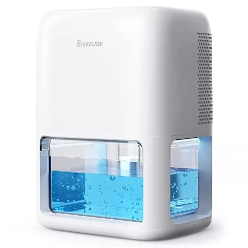 60 OZ Dehumidifiers for Home, Dual-Semiconductor Quiet Dehumidifier with Time...