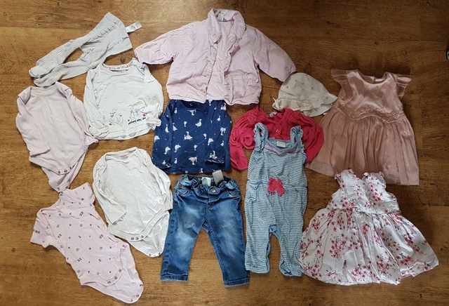 baby girl clothes bundle age 3 to 6 months totel 13 items