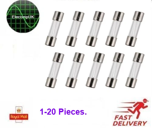 BEAUGIREW 100-Piece 5x20mm Fast Blow Glass Fuse Assortment – 10 Amp Ratings, One Handy Kit