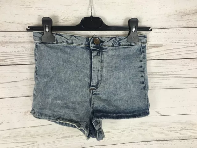 Womens TOPSHOP Denim Hot pants/Shorts - UK8 - Acid Wash - Great Condition