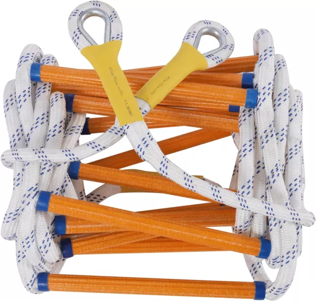 10M Emergency Fire Escape Ladder Flame Resistant Safety Extension Rope Ladder AU