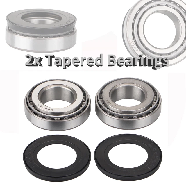 2pcs Silver Steel Tapered Roller Bearing For Harley Wide Glide Rocker C FXCWC