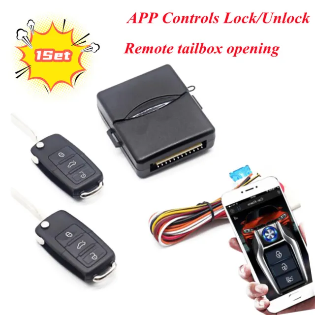Door Lock Keyless APP Car Alarm System Remote Security Auto Central Locking Set