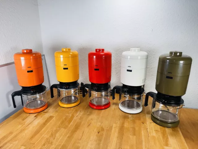 5x BRAUN KF20 Collection Design Kaffeemaschine Vintage Typ 4050 Dieter Rams