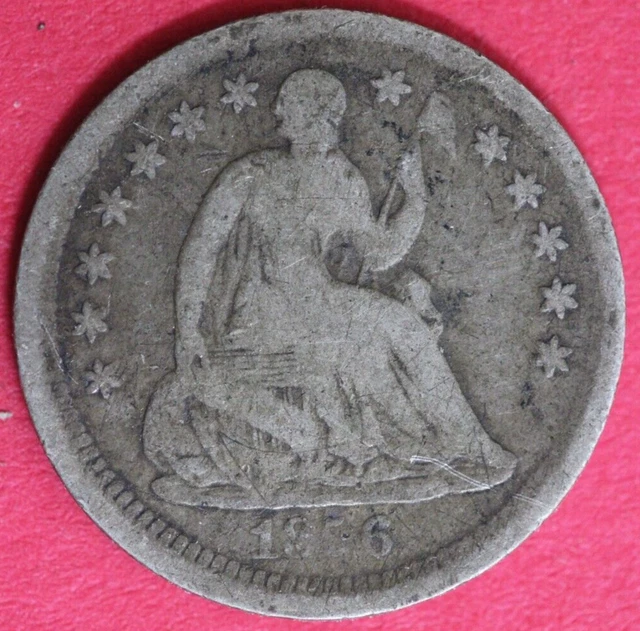 1856 P Seated Liberty Half Dime Exact Coin Shown Silver Free Shipping OCE 40