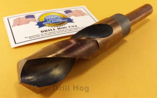 Drill Hog USA 15/16" Drill Bit 15/16" Silver & Deming Bit HSS Lifetime Warranty