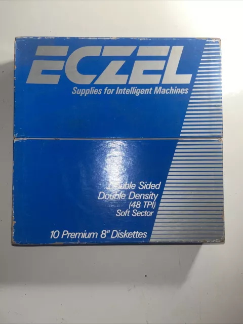 ECZEL 8" Diskettes, #M8220, DS/DD, box 1-17 Ultra Rare Xenia 3.1.0 Formatted