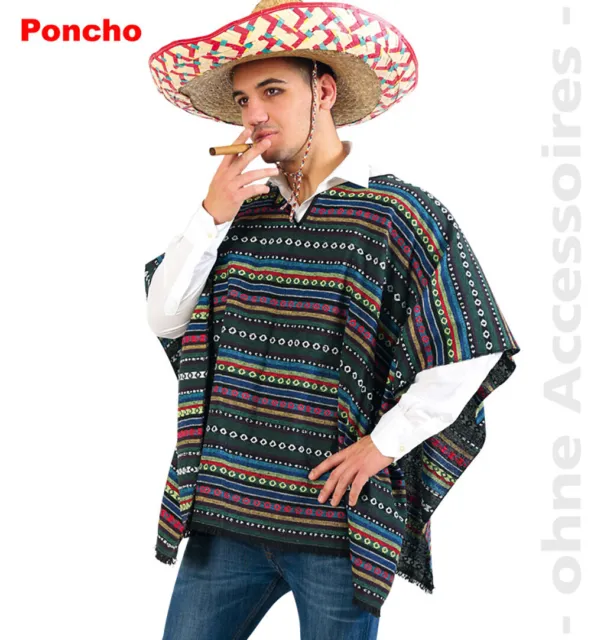 MEXIKO KOSTÜM HERREN Texaner Mexikaner Poncho Herrenkostüm EUR 17,69 -  PicClick DE