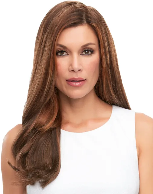 TOP FULL 12" or 18" REMY HUMAN HAIR Topper / Hairpiece by JON RENAU, ALL COLORS