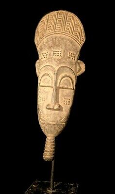 African art handcrafted from one piece wood Mask Kpan Mblo  384