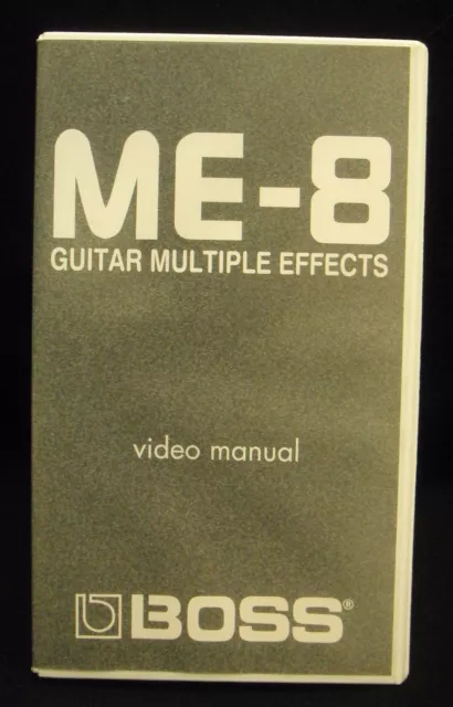 Roland ME-8 Guitar Multiple Effects  Video Manual - VHS   *New in original case*