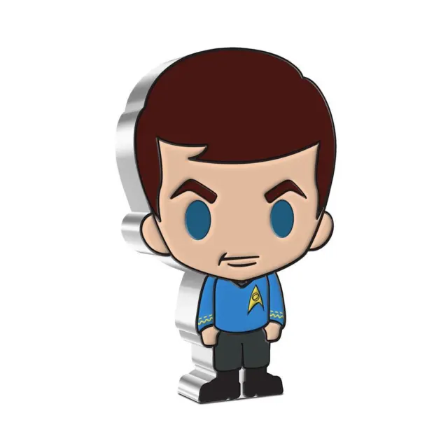 2022 Niue Star Trek - Leonard McCoy Chibi 1 oz Silver Colorized Proof $2 Coin...