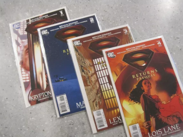 DC Superman Returns Prequel Krypton to Earth #1-4 Complete Set 2006 VF/NM (C15)