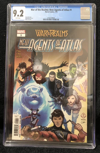 War of the Realms: New Agents of Atlas #1 - CGC 9.2 1st App of Aero - Unpressed!