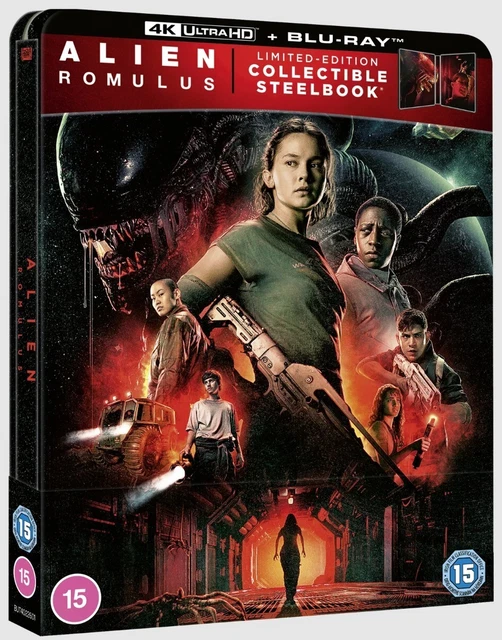 ALIEN ROMULUS LIMITED EDITION Collectible Steelbook 4K UHD + Blu Ray ...