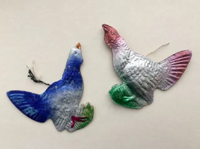 Uccello DA SCEGLIERE DA, ornamento di cartone di Natale vintage, cartone di...