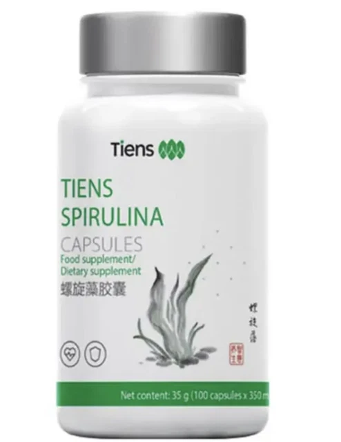 TIENS Spirulina Capsules, 0.35g х 100 сapsules.  Exp: 10/2023