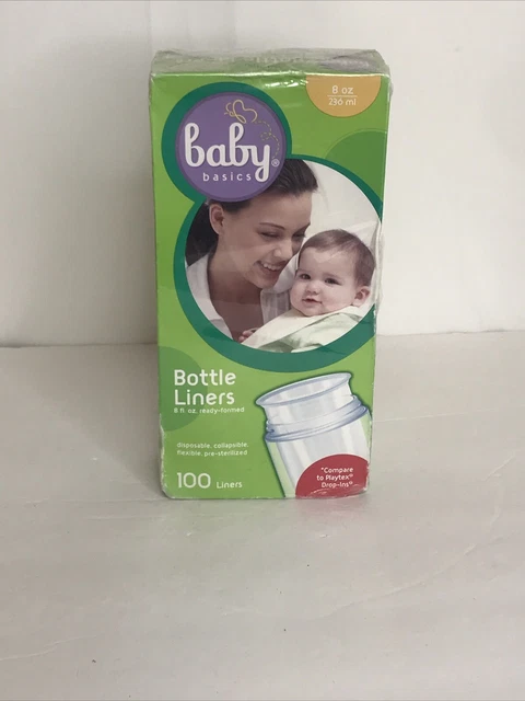 Baby Basics Bottle Liners 100 liners 8 oz