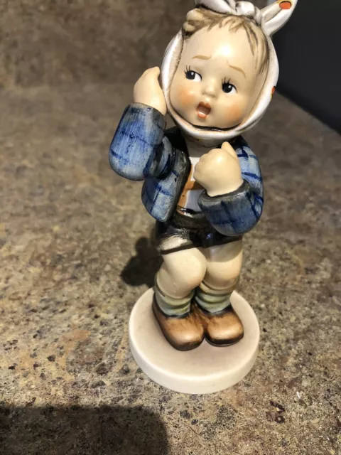 Vintage Goebel Hummel Figurine #217, "Boy withToothache," Germany 1951,5.5" tall