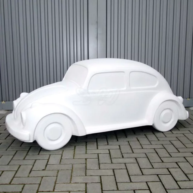 DEKO KÄFER ROHLING weiß KULT VW 188 cm Dekofigur WERBUNG AUTO HAUS Figur