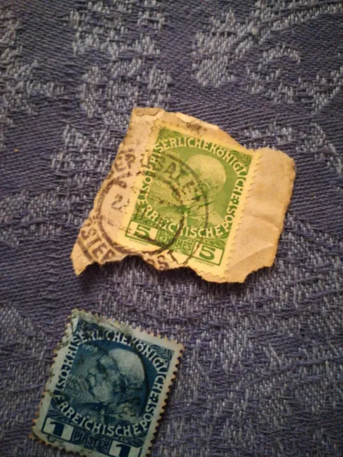 Konvolut 4 Briefmarken ca.1890-1920 Österreich, Mexiko, ... 3
