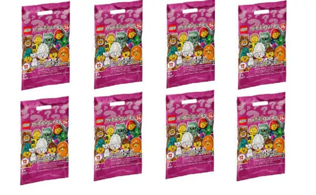 LEGO 71037 Minifigs Series 24 Limited Edition Mystery Bag Party Favors Pack of 8