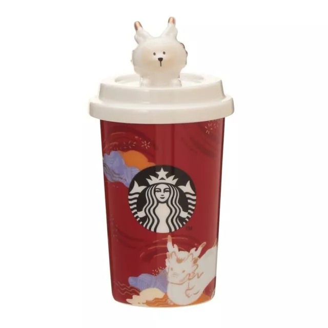 STARBUCKS JAPAN 2024 New Year Canister White Tiger Japan Limited Free