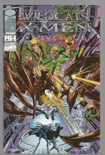 WILDCATS / X-MEN SILVER AGE # 1 * JIM LEE art * IMAGE COMICS / MARVEL COMICS *