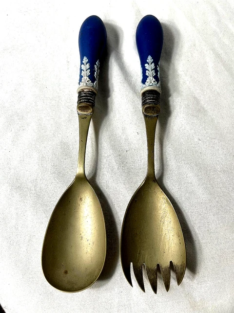 Buy Silver Colour Spoon And Fork Salad Server - Set Of 2 At 46% OFF