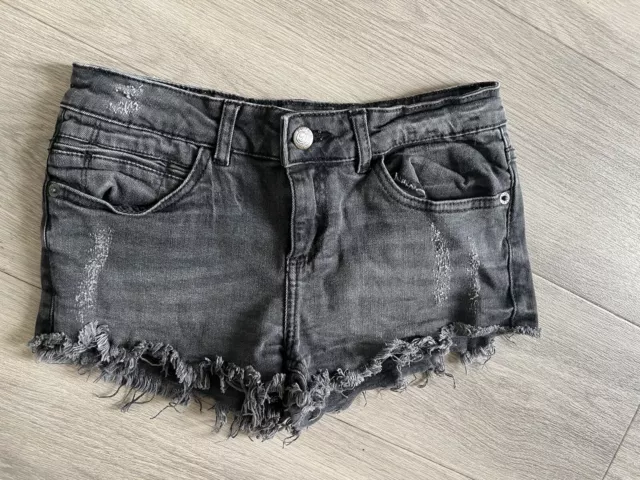 Vintage Y2K 90s Buffalo denim hot pants Booty shorts Low Rise Jorts Festival 8