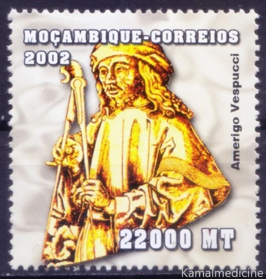 Mozambique 2002 MNH, Amerigo Vespucci Italian Explorer, Ships & Boats